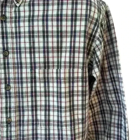 Men's Eddie Bauer Long Sleeve 100% Cotton Size Large L Tall Ultra Long Flannel - Picture 4 of 10